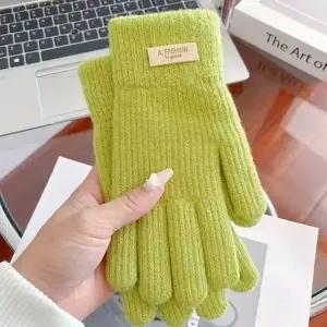 7컬러 데일리 남녀공용 깔끔한 라벨 파스텔톤 커플 겨울장갑