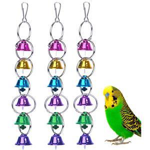 페자파 3팩 새 종 장난감 씹는 고리 케이지 바이트 반려동물 버기 잉꼬 앵무새 원숭이를 위한 애완동물 원숭이 우리 물림