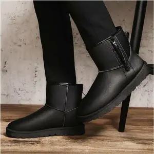 방한 기모안감 겨울 첼시부츠 남자 앵클부츠 옆지퍼