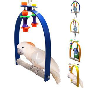 스위트 피트와 부리 큰 소용돌이 새 - 시각적 및 신체적 활동을 자극하는 완벽한 케이지 장난감 대형 새를 위한 안전하고 무독성인 액세서리
