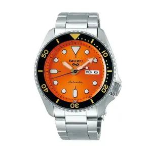 [세이코알바]세이코 남성 남자 오렌지 실버 오토매틱 메탈시계 SRPD59K1