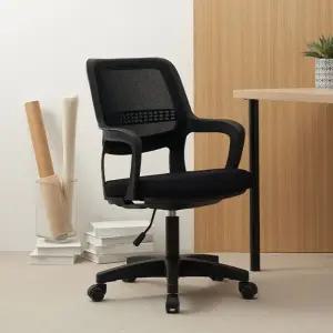 바이탈버브 C001 블랙바디 발포방석 메쉬 사무용의자