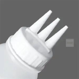 모조리마트 사각뚜껑 소스병 3구 커팅 노즐 업소용소스병