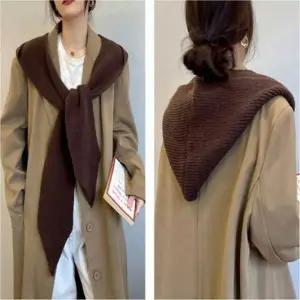 여성 니트 후드머플러 후드숄 레이어드 겨울 보온 5색