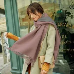 ( )양면 목도리(인디핑크그레이)(여성용) 니트목도리