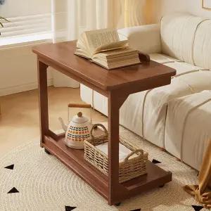 침대옆 원목테이블 거실 소파사이드테이블 바퀴달린 협탁