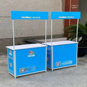 홍보부스 플리마켓 홍보용테이블 강화 이동식 철제 간이