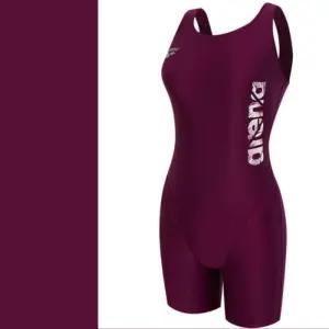 여성 강습 브랜드 아레나 예쁜 수영복 레이저로고 퍼플 U백3부 2부 반전신수영복 스파온천