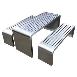 스텐 야외 제품 공원 웨이팅 벤치 카페 스테인리스 의자