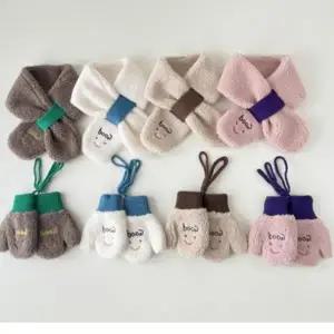 따뜻한 털장갑 겨울용 목도리 핸드워머 머플러 용 따뜻한 머플러 핸드워머