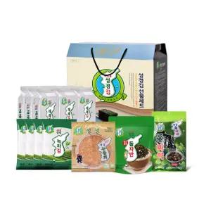 [성경김본사] 종합C 선물세트 (녹차 전장 30g 4봉 외 4종 종합 구성)