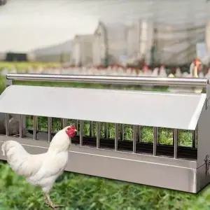 닭 사료 통 모이 조류 물통 배급기 급여기 스텐 닭통