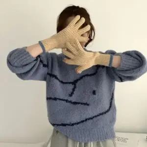 겨울 니트 스마트폰 터치 손가락 장갑