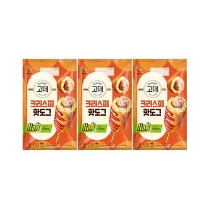 CJ 고메 핫도그 크리스피 400g, 3개