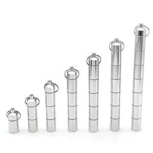 캡슐 모양 알루미늄 알약 케이스 섬세한 인감 의학  상자 키 병 방수 용기