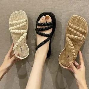 인기상품 소프트글라이드 슬리퍼샌들 DS0300 아이슈즈 여성샌들 여성로우힐샌들 스트 [WFK3C95_260107]_1