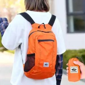접이식 휴대용백팩 등산가방 여행 가방 오렌지 WFIQ3BO