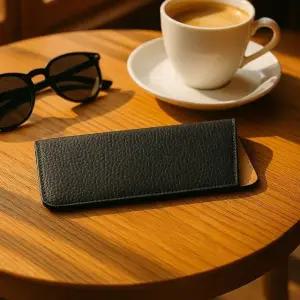 고품질 레더렛 소가죽 선글라스 파우치(블랙) 안경케이스 (WFKDVV4)