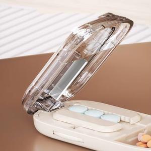 최신형 휴대용 알약 절단기 방진 보관함  채썰기 케이스