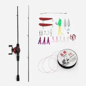고품질 굿캐스팅 초보 루어낚시 풀세트 좌핸들 베이트릴 채비 (WFKDW1R)