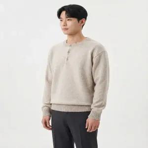SPAO 소프트얀 헨리넥 스웨터_SPKWG11M01