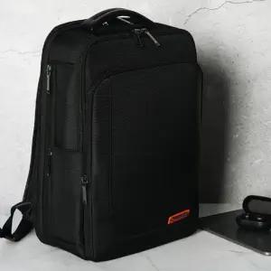 비즈니스 백팩 확장형 노트북 출장 가방 블랙 (WFKDXSM)