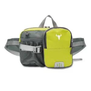 등산용 힙색 물병 메쉬 경량 크로스 가방 그린옐로우 (WFKDXS2)