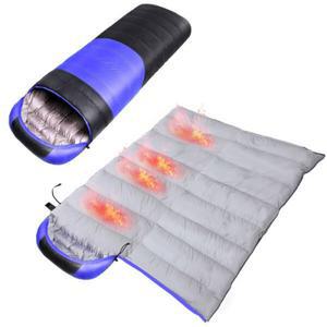 USB 발열 침낭 온도조절 휴대용 캐티 발열침낭 1인용 전기 3단조절 캠핑침낭 여행
