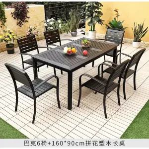 펜션 1800mm 커피숍 목재테이블 테라스 야외 사각형 세트 우드 나무 가든 식탁