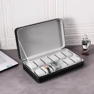 시계보관함 시계함 12자리 케이스 거치대 와인더시계와 가죽 주얼리 목걸이 워치 파우치 손목 휴대용 악세