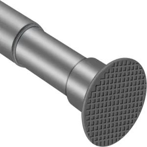 회색 샤워 커튼봉 28395 네버 러스트 미끄럼 방지 조절식 텐션 드릴링 없음 헤비 듀티 1 직경의