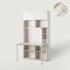 리바트하움 오브제 1200 6단 학생 책상세트 콘센트형 (조명/도어