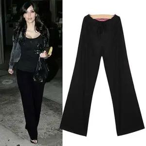 [무료배송] 허리라인 배색 요가팬츠 DK-0575 바지 팬츠