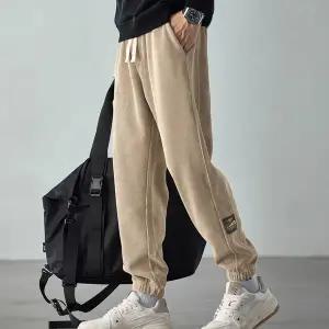 남성 조거 팬츠 레귤러핏 와이드 밴딩 남성 골덴 바지 간절기 캐주얼 남자 트레이닝 데일리 가을 겨울