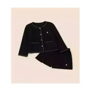 빈폴키즈 beanpolekids1 클래식 저지 트위드 재킷&치마바지 투피스 세트 블랙 BI5971G925