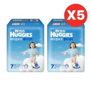 하기스 기저귀 2024 매직컴포트 썸머 7단계 34p X10팩 BNS