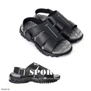 남성 샌들 가죽 크럭스 슬리퍼 여름 사무실병원실내화 WFHRU9K