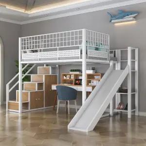 로앤희 레벨업벙커침대 블랙 사다리형 높이조절 성인