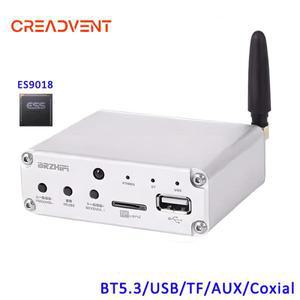 크레어디언트 ES9018 오디오 디코더 코엑시얼 블루투스 5.3 무선 어댑터 리시버 MP3 플레이어 디지털 TV CD