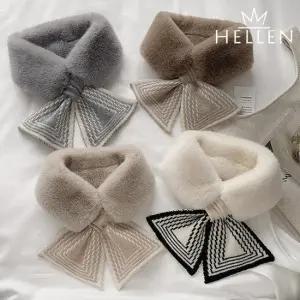 [헬렌] 페이크 퍼 카라넥 카라 워머 카라넥 머플러 리본 겨울 악세사리 스푸키리본넥워머 H-245