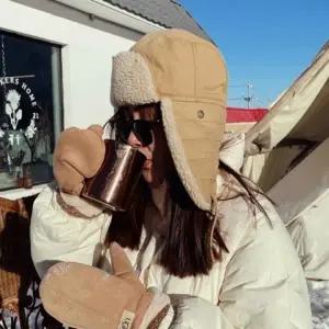 남녀 뽀글이 겨울 귀달이 방한모자 4컬러 군밤모자