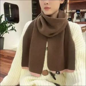 미니스카프 겨울 목도리 쁘띠머플러 여자 단색