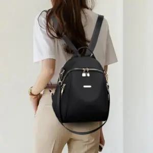 여성 베이직 심플 데일리 백팩 나일론 대학생 가벼운 책가방