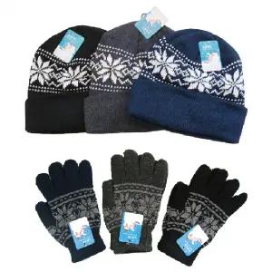 비니[눈꽃장갑+비니세트] 겨울 방한 용품 스키 남자 여자 남성 여성 캠핑 글램핑 차박 [후니기프트]