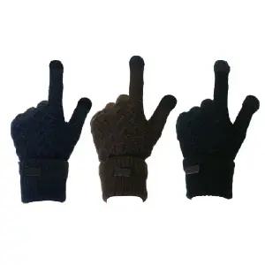 장갑[니트 스마트폰 장갑] 무봉제 꽈베기 터치 남녀 공용 기모 스키 겨울 방한 여자 여성 [후니기프트]