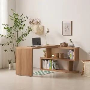 [히트가구] RG104 모듈 1400 2단 책상 세트 (착불)