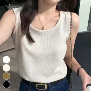 루즈핏 여성 민소매 티셔츠