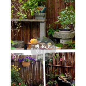 대나무 울타리 펜스 대형 덩굴 식물 식 스 가든 안뜰 대나무울타리