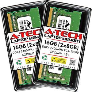 A-Tech 16GB(2x8GB) DDR4 2400MHz SODIMM PC4-19200(PC4-2400T) CL17 비ECC 노트북 RAM 메모리 모듈