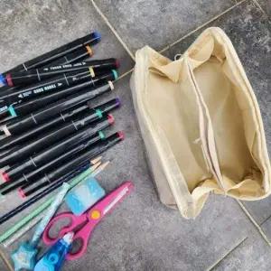 여행용 필통 볼펜 파우치 가방 대용량 화장품 다용도